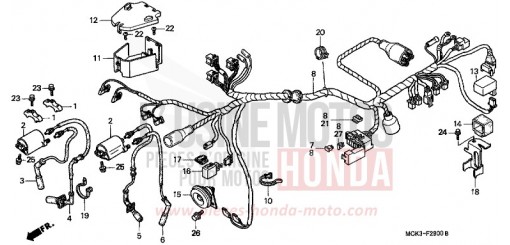 FAISCEAU DES FILS VT1100C22 de 2002